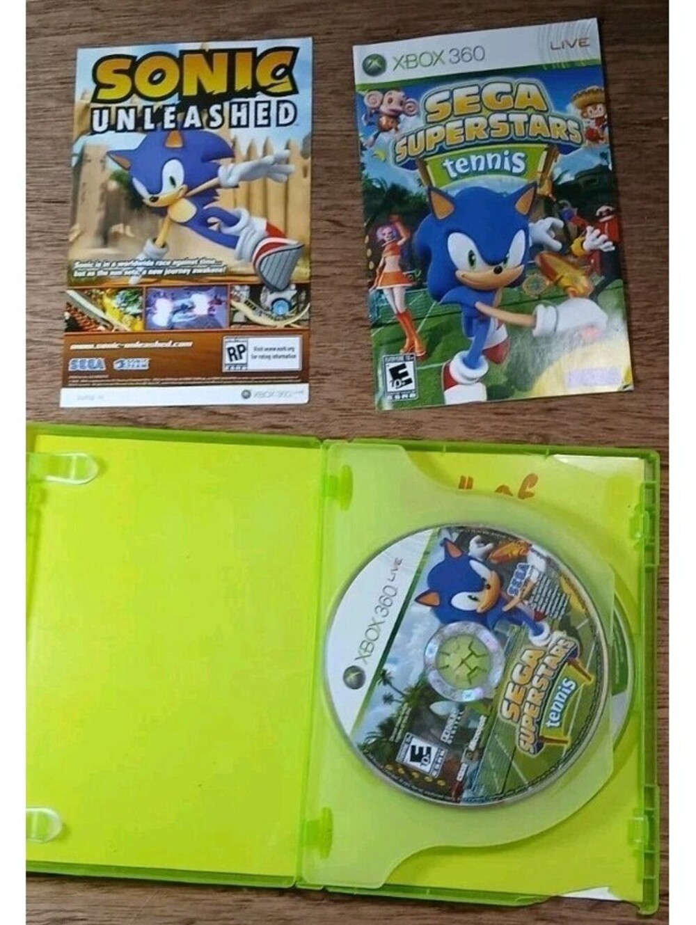 Sega Superstars Tennis - Microsoft Xbox 360 - CIB - Complete - Tested & Working